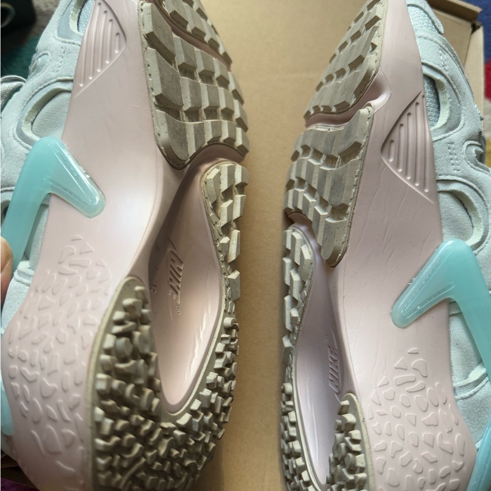 Nike Pink and Blue Sneakers with Modern Design